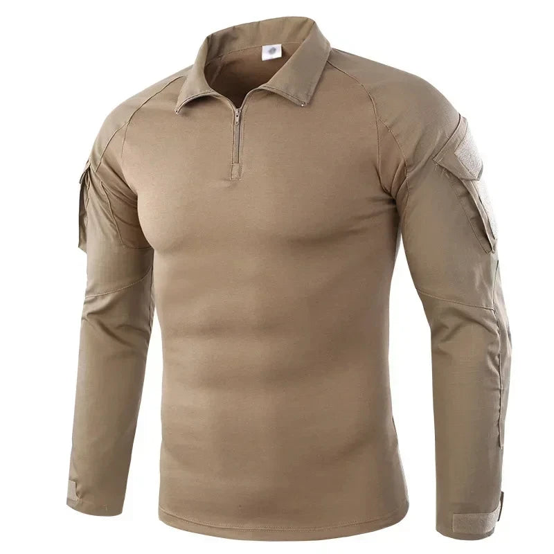 Camiseta Tática Militar Camuflada Masculina – Secagem Rápida