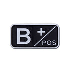 Patch Tático de Tipo Sanguíneo PVC 3D – Identificação de Resposta Rápida