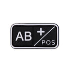 Patch Tático de Tipo Sanguíneo PVC 3D – Identificação de Resposta Rápida