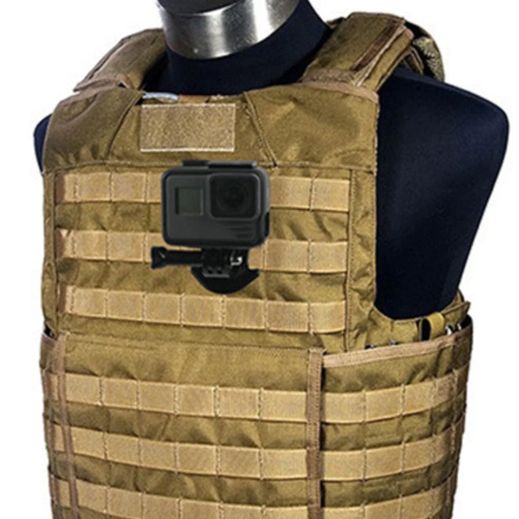 Suporte Tático GoPro MOLLE – Gravação Profissional em Qualquer Missão