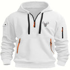 Moletom Masculino Com Capuz E Zíper – Casual Esportivo