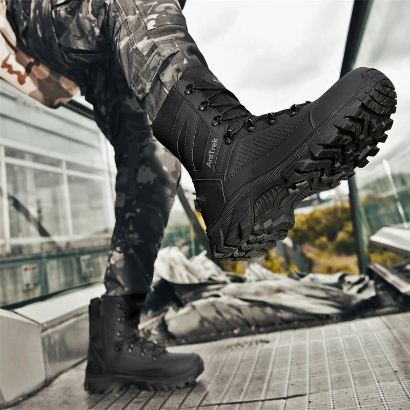 Botas Táticas de Chrlck - Impermeável Antiderrapante - Amortecimento para Caminhada e Outdoor