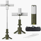 Lanterna De Acampamento Recarregável Usb - Led Telescópica