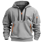 Moletom Masculino Com Capuz E Zíper – Casual Esportivo