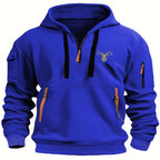 Moletom Masculino Com Capuz E Zíper – Casual Esportivo