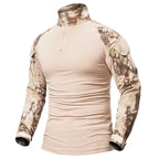 Camiseta Tática Militar Camuflada Masculina – Secagem Rápida
