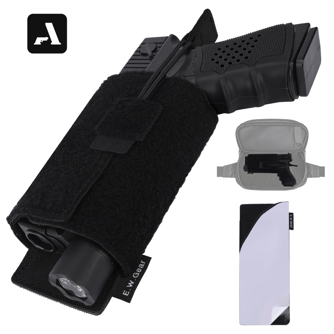 Inserto de Coldre Modular em Velcro – Retenção Elástica e Saque Rápido