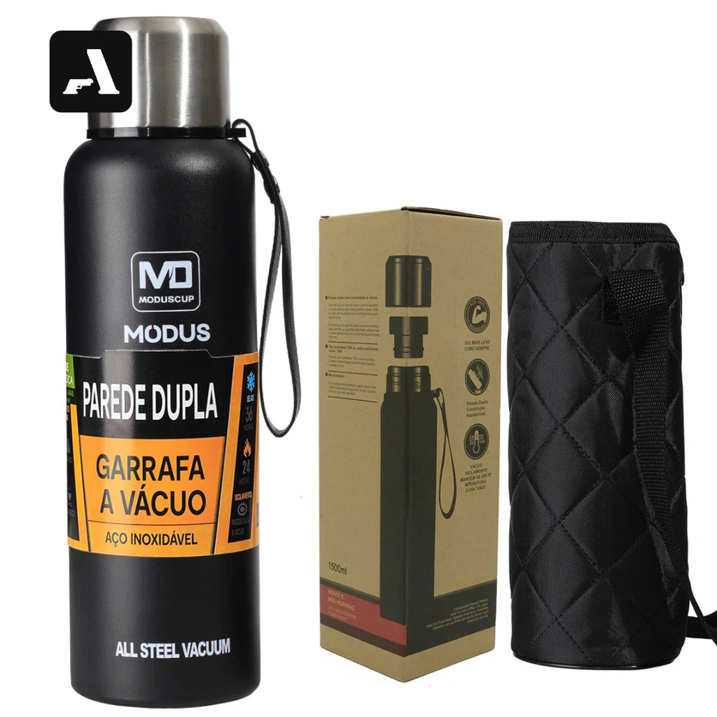 Garrafa Térmica Aço Inox Modus 750ml - Isolamento a Vácuo 24h Gelo - Outdoor