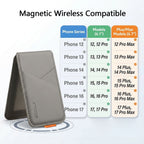 Carteira Magnética MagSafe em Couro Premium com Proteção RFID Anti-Clonagem