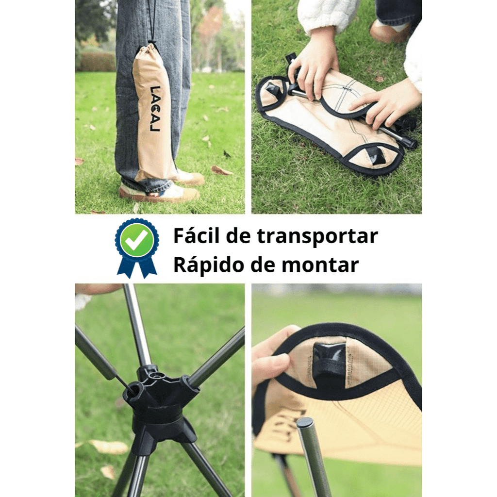 Banco Portátil Ultraleve Giratório 360° - Folding [Camping - Móveis - Cadeira] 02 - Banco Portátil Ultraleve - Folding Pescamping 