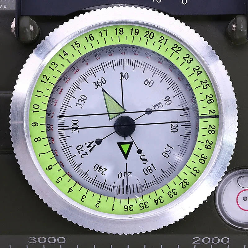Bússola multifuncional de alta precisão à prova d'água com bússola geológica fluorescente - Survivor [Camping - Acessórios de Camping - Bússola] 01 - Bússola multifuncional de alta precisão à prova d'água com bússola geológica fluorescente - Survivor Pescamping 