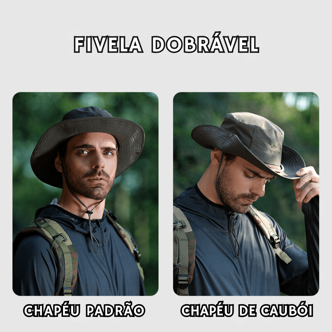 Chapéu Outdoor Impermeável Anti-UV - Travellers [Vestuário - Acessórios - Chapeus] 03 - Chapéu Outdoor Impermeável Anti-UV - Travellers Pescamping 