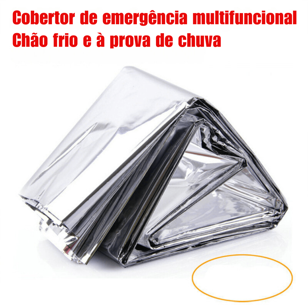 Cobertor térmico de emergência - Survivor [Camping - Acessórios de Camping - Cobertor Térmico] 01 - Cobertor térmico de emergência - Survivor Pescamping 