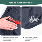 Colchão Inflável Embutido Ultraleve - Pump [Camping - Saco de dormir - Saco de dormir] 03 - Colchão Inflável Embutido Ultraleve - Pump Pescamping 