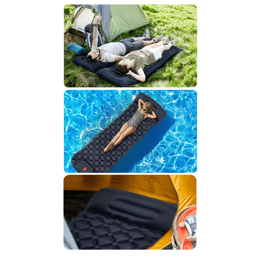 Colchão Inflável Embutido Ultraleve - Pump [Camping - Saco de dormir - Saco de dormir] 03 - Colchão Inflável Embutido Ultraleve - Pump Pescamping 