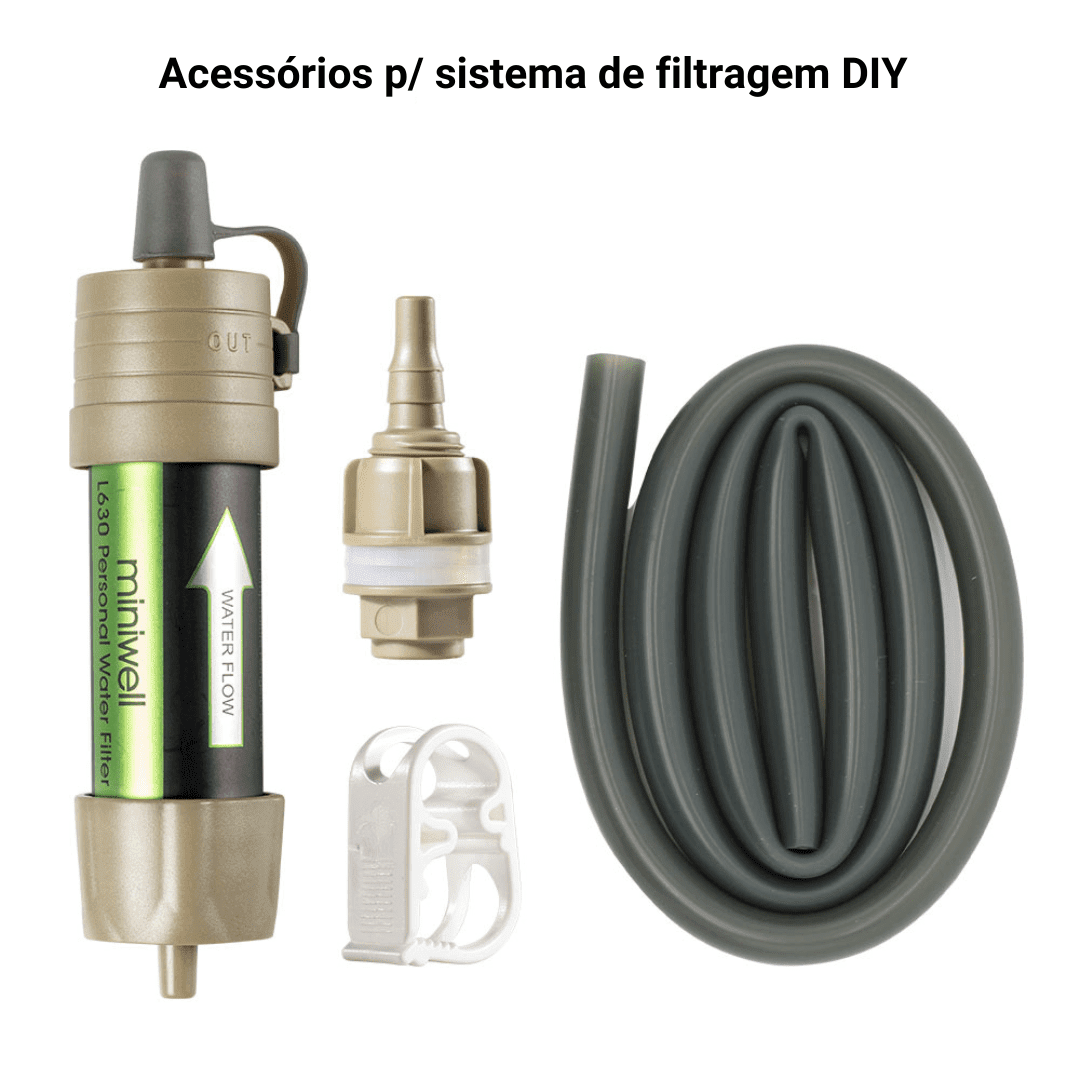 Filtro de Água Portátil L630 - Miniwell [Camping - Hidratação - Filtro] 01 - Filtro de Água Portátil L630 - Miniwell Pescamping 