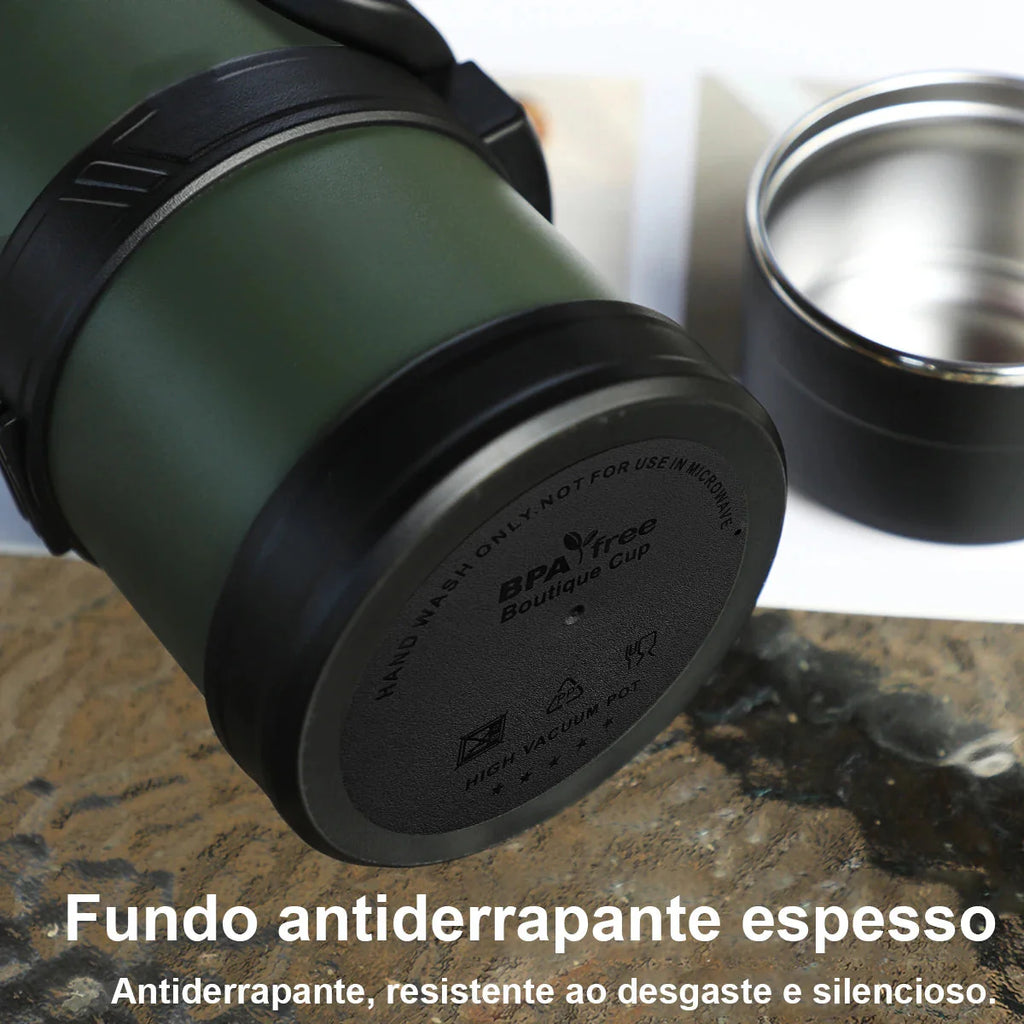 Garrafa térmica de aço inoxidável 2,5l isolada a vácuo outdoor - Modus [Camping - Hidratação - Garrafa Térmica] 03 - Garrafa térmica de aço inoxidável 2,5l isolada a vácuo outdoor - Modus Pescamping 