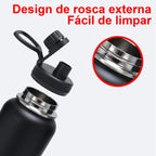 Garrafa térmica de aço inoxidável isolante 1000ml - Modus [Camping - Hidratação - Garrafa Térmica] 02 - Garrafa térmica de aço inoxidável isolante 1000ml - Modus Pescamping 