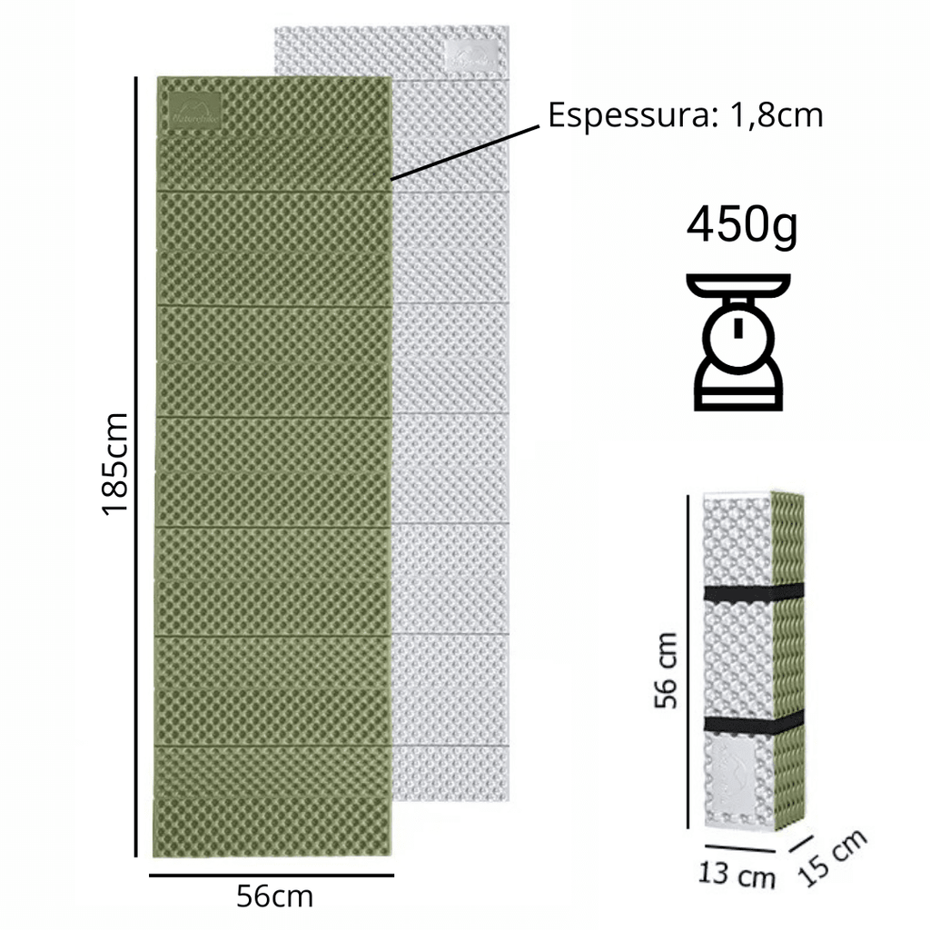 Isolante Térmico - Accordion [Camping - Isolantes e Colchonetes - Isolantes] 01 - Isolante Térmico - Accordion Pescamping 