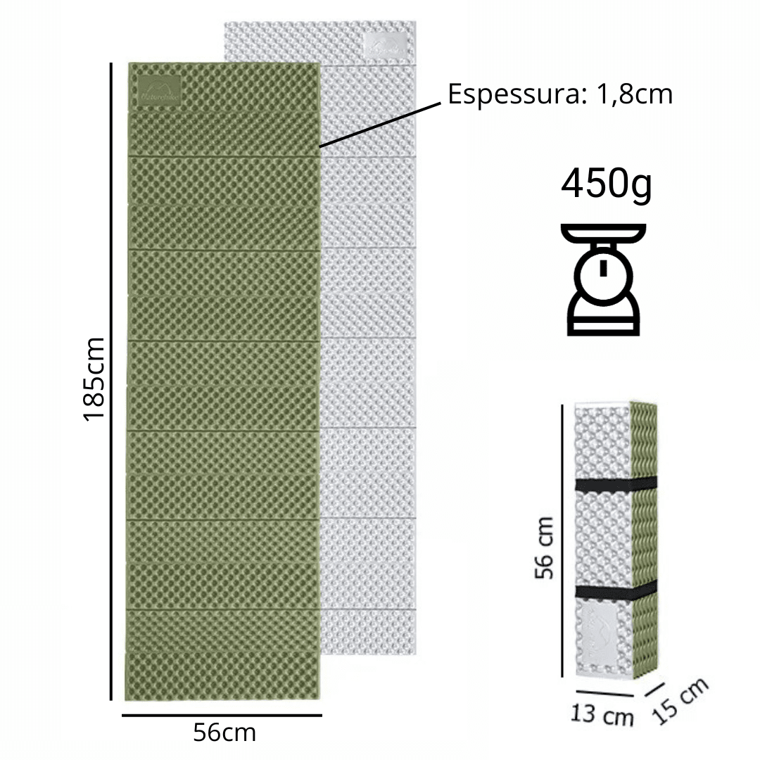 Isolante Térmico - Accordion [Camping - Isolantes e Colchonetes - Isolantes] 01 - Isolante Térmico - Accordion Pescamping 