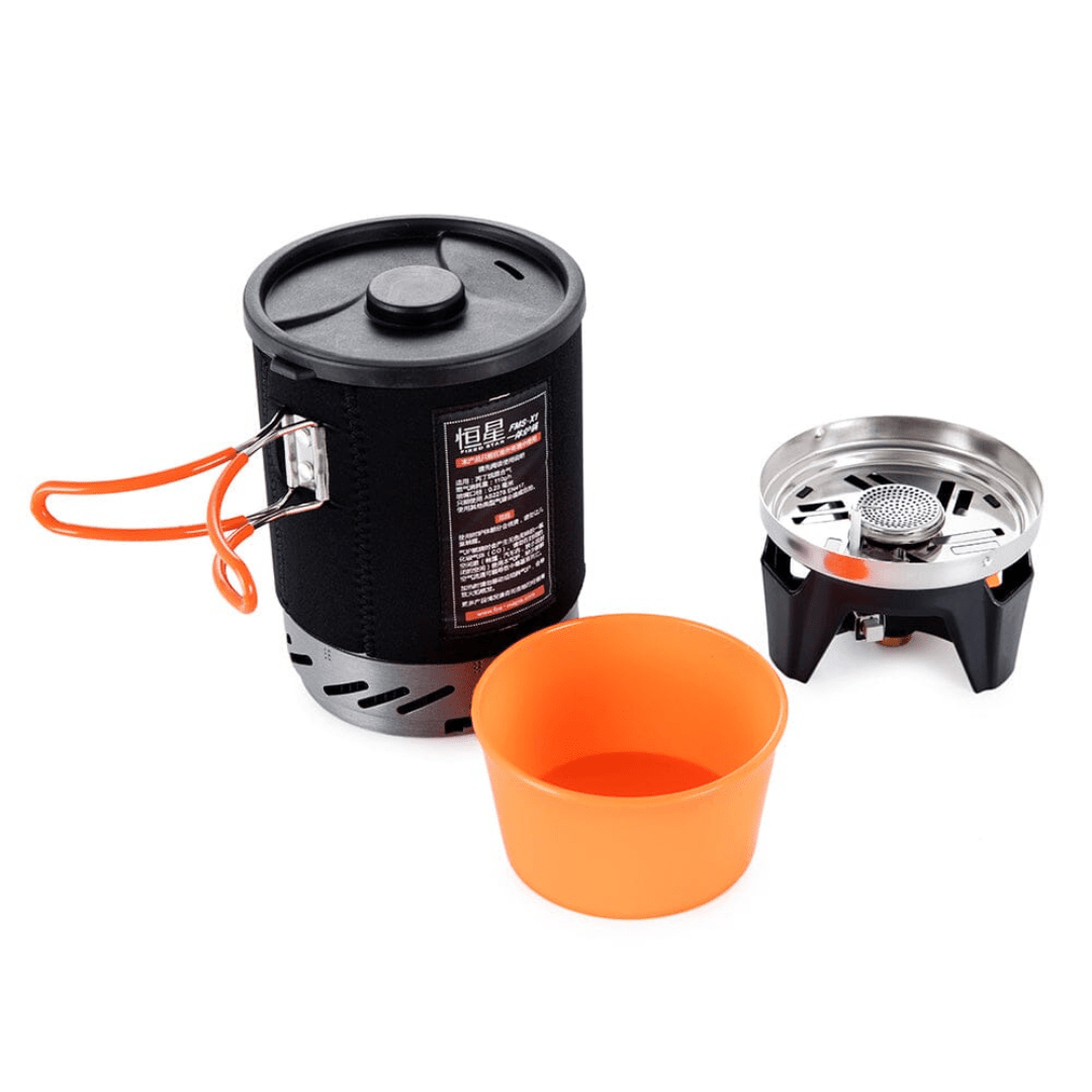 Kit Fogareiro + Potes de Acampamento - FireMaple [Camping - Cozinha - Fogareiro] 01 - Fogareiro de Acampamento Pescamping FMS-X1 