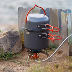 Kit Panelas de Acampamento - PotSet [Camping - Cozinha - Panelas] 01 - Kit Panelas de Acampamento Pescamping 