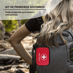 Kit Portátil de Primeiros Socorros Médicos Outdoor 91pçs - Survival [Camping - Acessórios - Kit Primeiros Socorros] 01 - Kit Portátil de Primeiros Socorros Médicos Outdoor 91pçs - Survival Pescamping 