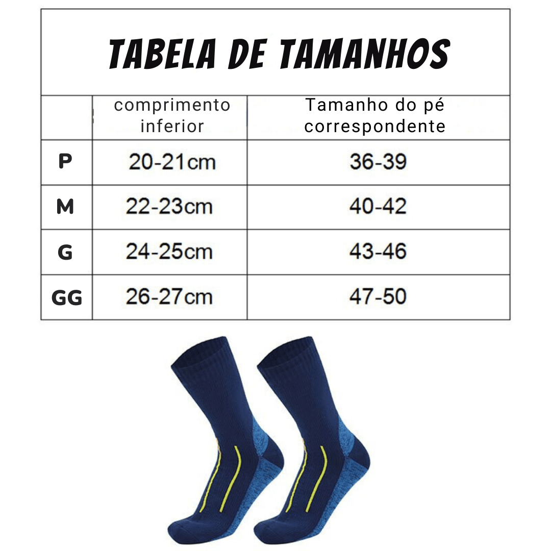 Meias Outdoor Impermeáveis Respiráveis - Socks [Vestuário - Acessórios - Meias] 01 - Meias Outdoor Impermeáveis Respiráveis - Socks Pescamping 