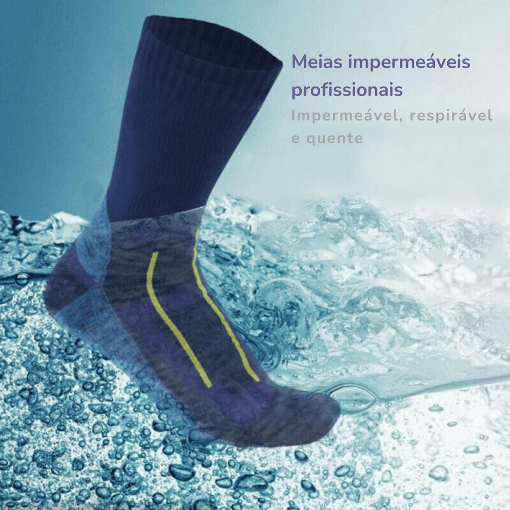Meias Outdoor Impermeáveis Respiráveis - Socks [Vestuário - Acessórios - Meias] 01 - Meias Outdoor Impermeáveis Respiráveis - Socks Pescamping 