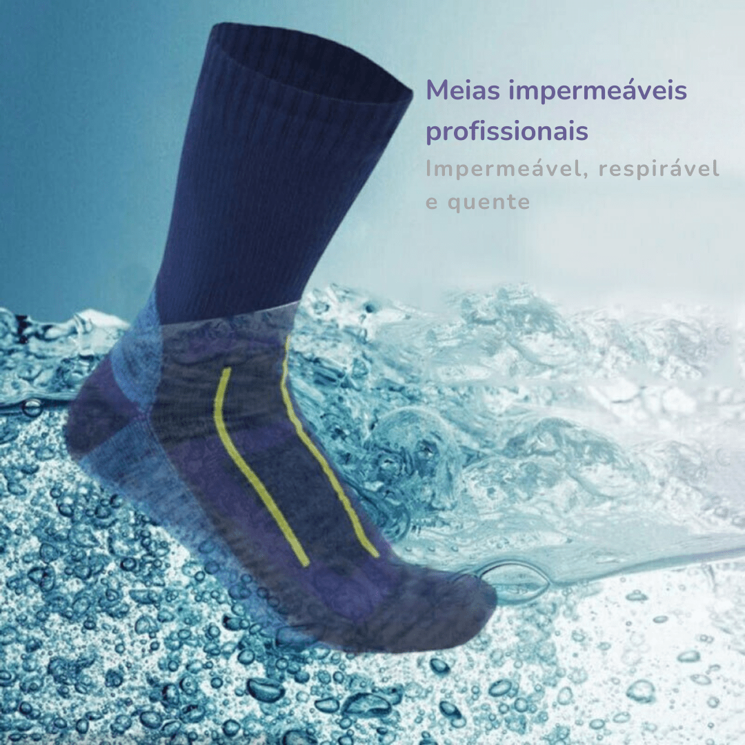 Meias Outdoor Impermeáveis Respiráveis - Socks [Vestuário - Acessórios - Meias] 01 - Meias Outdoor Impermeáveis Respiráveis - Socks Pescamping 