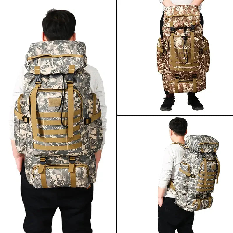 Mochila Militar de Camuflagem Impermeável - Soldier [Trekking - Mochilas e Bags - Mochilas] 06 - Mochila Militar de Camuflagem Impermeável - Soldier Pescamping 