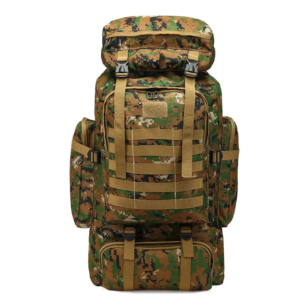 Mochila Militar de Camuflagem Impermeável - Soldier [Trekking - Mochilas e Bags - Mochilas] 06 - Mochila Militar de Camuflagem Impermeável - Soldier Pescamping Camuflagem Jungle 