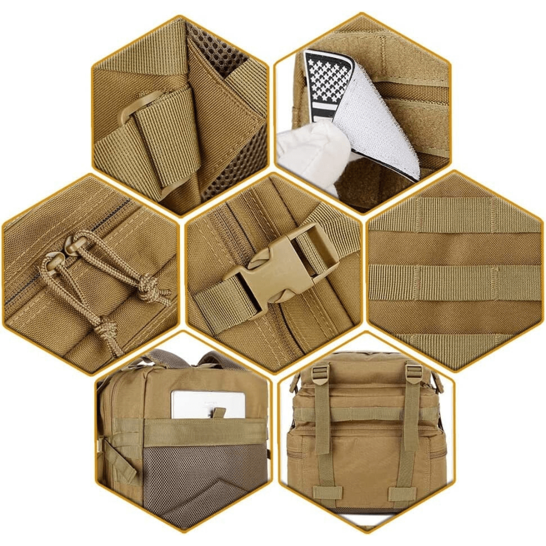 Mochila Tática Militar - Elite [Camping - Mochilas e Bags - Mochilas] 05 - Mochila Tática Militar 50L /25L Pescamping 