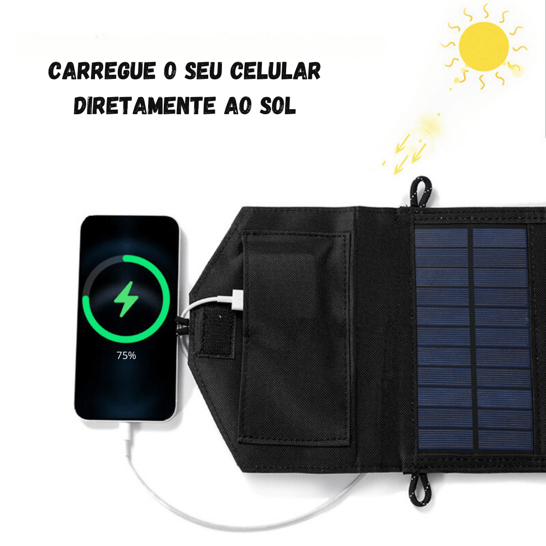 Placa Solar Portátil 500W - Fold [Camiping - Acessórios de Camping - Acessórios] 01 - Placa Solar Portátil 500W - Fold Pescamping 