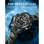 Relógio Masculino Militar [Vestuário - Acessórios - Relógios] 02 - Relógio Masculino Militar Pescamping 