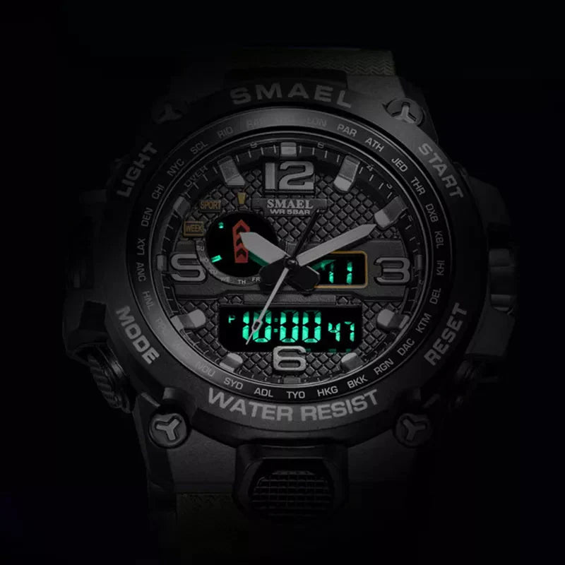 Relógio Masculino Militar [Vestuário - Acessórios - Relógios] 02 - Relógio Masculino Militar Pescamping 