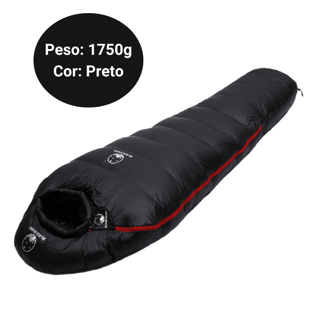 Saco de Dormir Térmico Inverno - ArcticPro [Camping - Saco de dormir - Saco de dormir] 02 - Saco de Dormir Térmico Inverno - ArcticPro Pescamping 1750g Preto 