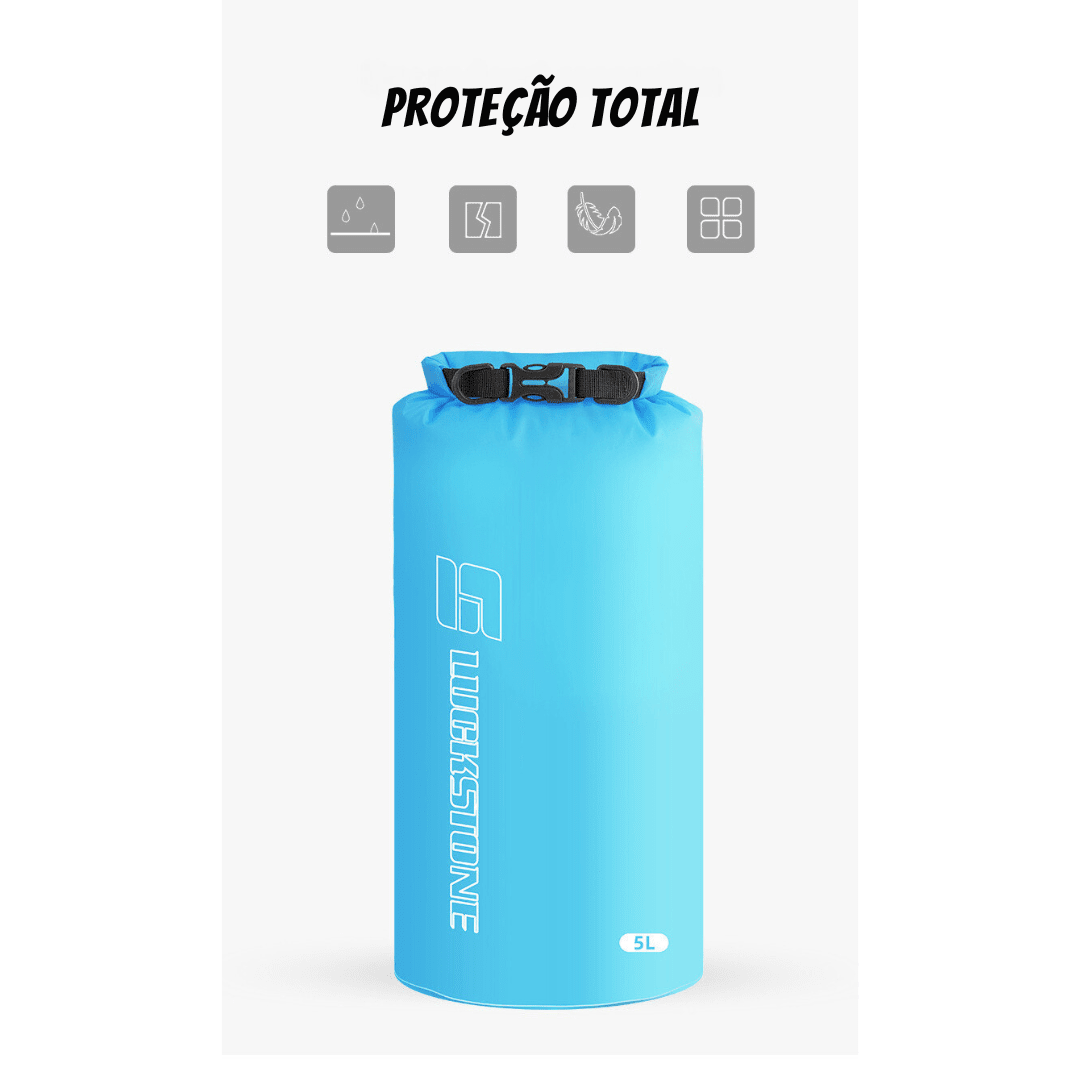 Saco Estanque Impermeável Ultraleve 3/5/8/12/15/25/35/75L - Luckstone [Camping - Acessórios - Saco Estanque] 01 - Saco Estanque Impermeável Ultraleve 3/5/8/12/15/25/35/75L - Luckstone Pescamping 